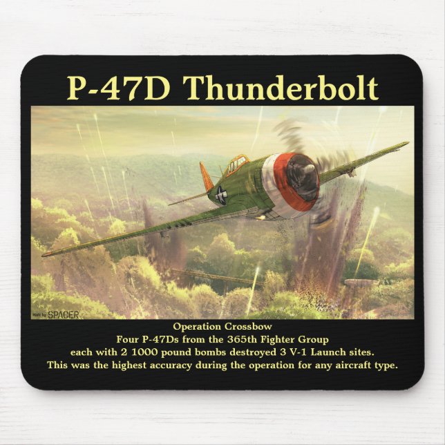 P-47D Thunderbolt Mouse Mat (Front)