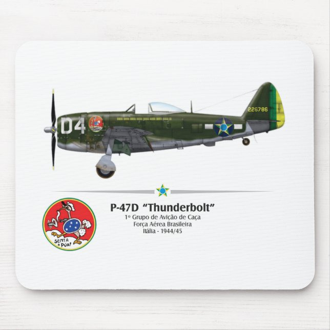 P-47D Thunderbolt - Sit a Pua - FAB Mouse Mat (Front)