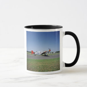 P-51 C Tuskegee Red Tail aeroplane at the CAF Air Mug