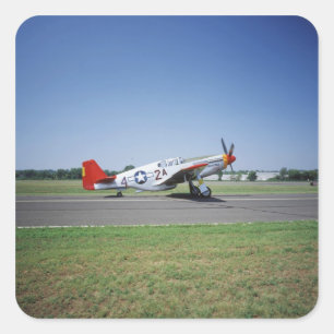 P-51 C Tuskegee Red Tail aeroplane at the CAF Air Square Sticker