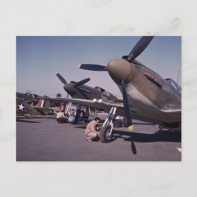 P-51 Mustang, 1942 Postcard (Front)