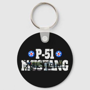 P-51 Mustang American Ww2 Fighter Aeroplane P-51 M Key Ring