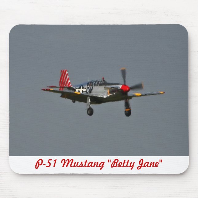 P-51 Mustang Betty Jane Mousepad (Front)