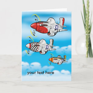 P-51 mustang greeting card