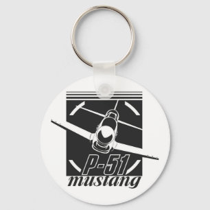 P-51 mustang key ring