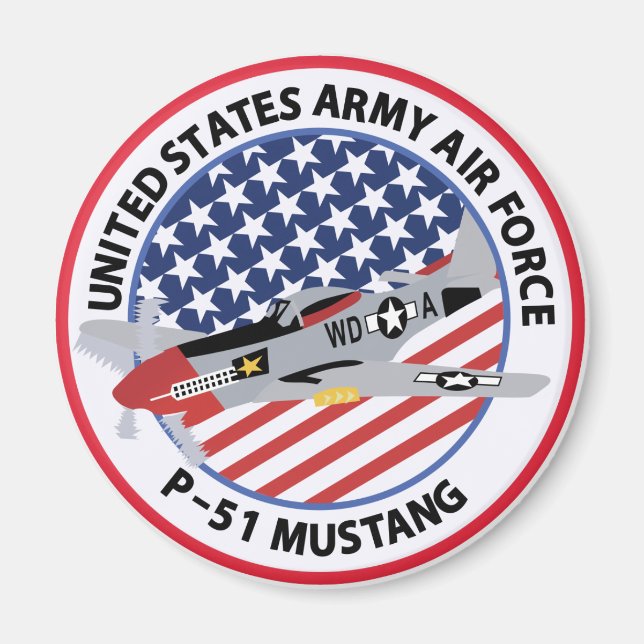P-51 MUSTANG MAGNET (Front)