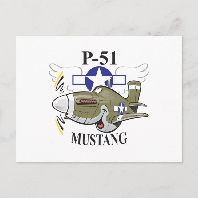 p-51 mustang postcard (Front)