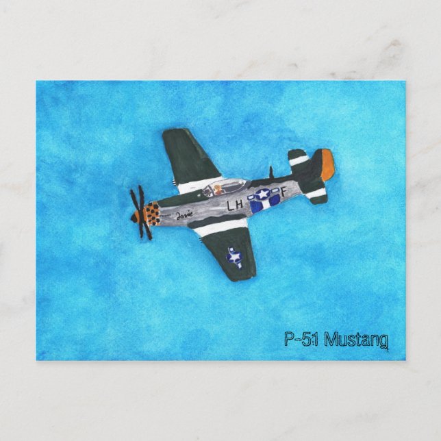 P-51 Mustang Postcard (Front)
