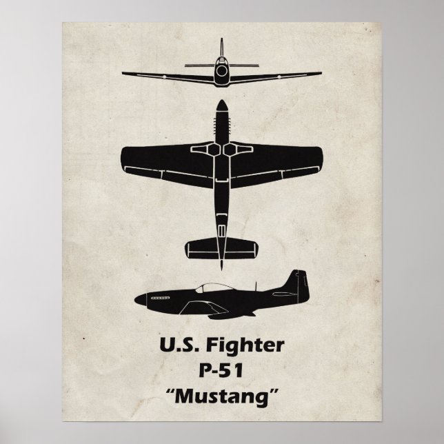 P-51 Mustang Poster (Front)