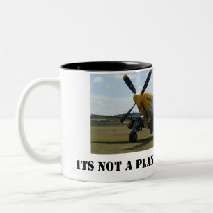P-51 Mustang warbird airshow mug2 Two-Tone Coffee Mug
