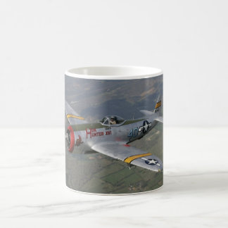p-51 plane magic mug