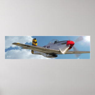 "P-51D Mustang" Poster