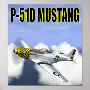 P-51D MUSTANG POSTER