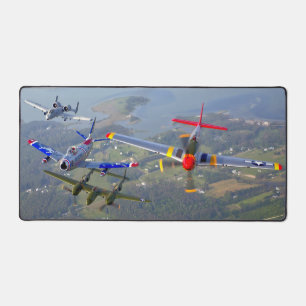 P-51D MUSTANG WARBIRD FORMATION DESK MAT