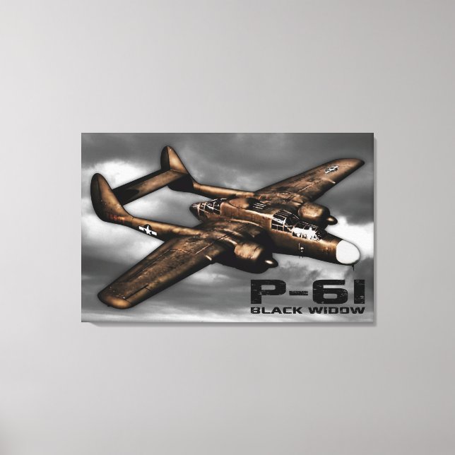 P-61 Black Widow Canvas Print (Front)
