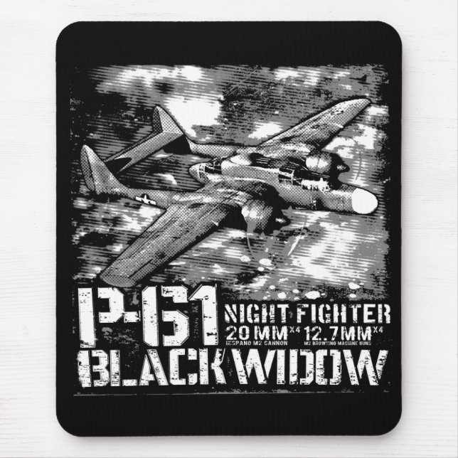 P-61 Black Widow Mouse Mat (Front)