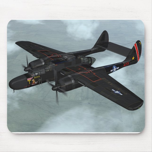 P-61 Black Widow Mouse Mat (Front)