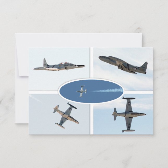 P-80 Shooting Star 5 Plane Set Invitation (Front)