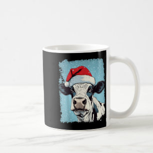P Art Colourful Cow Christmas  Coffee Mug