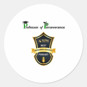 P Bearball Award Classic Round Sticker