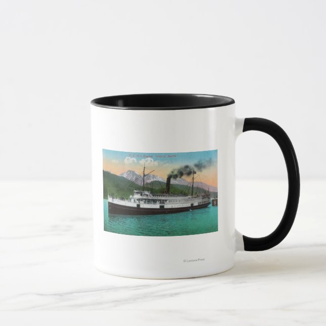P. C. Co's Steamer "City of Seattle" Mug (Right)