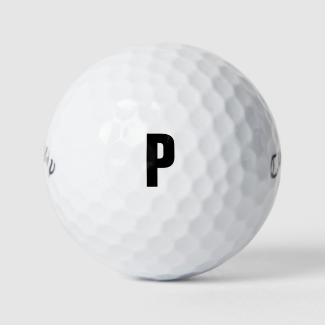 'P' Callaway Golf Balls (Front)