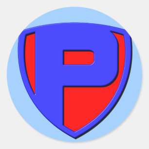 P CLASSIC ROUND STICKER