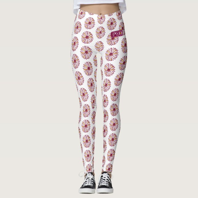 P.E.O. Logo Leggings (Front)