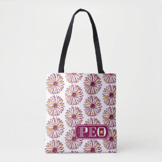 P.E.O. Marguerite Daisy all-over print Tote Bag