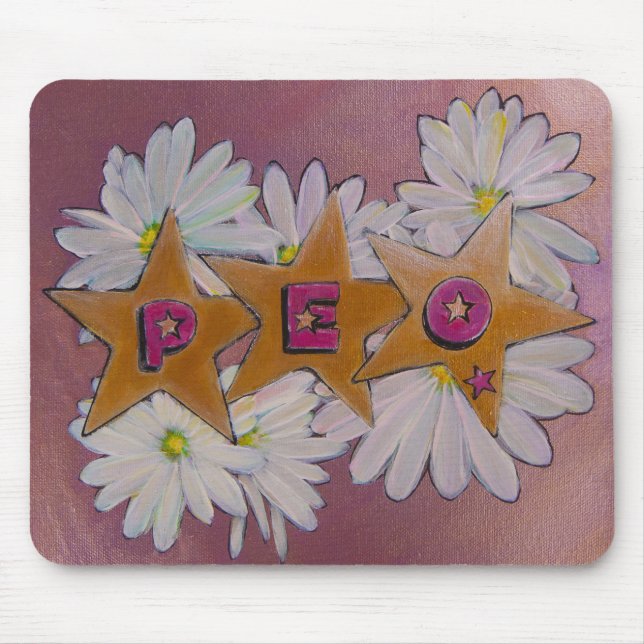 P.E.O. Sisterhood Mouse Mat (Front)