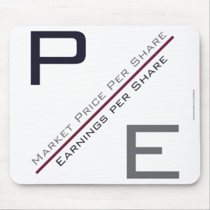"P/E Ratio" Mouse Mat