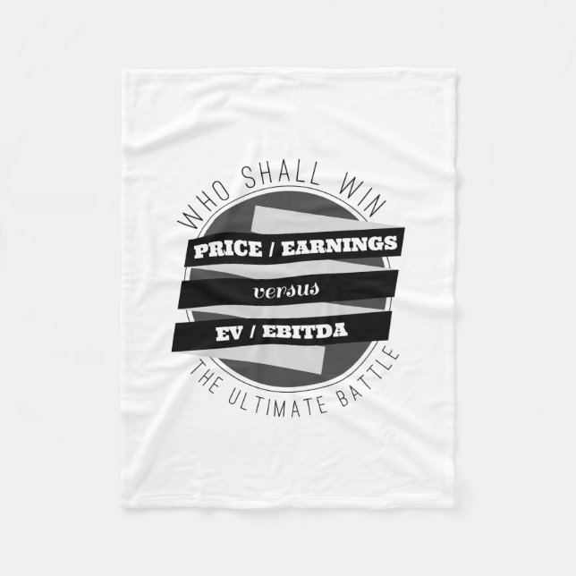 P/E Ratio versus EV/EBITDA Ratio Fleece Blanket (Front)