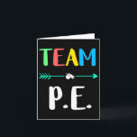 P.e. School Teacher Pe Teacher Strong Physical Tea Card<br><div class="desc">P.e. School Teacher Pe Teacher Strong Physical Teacher</div>