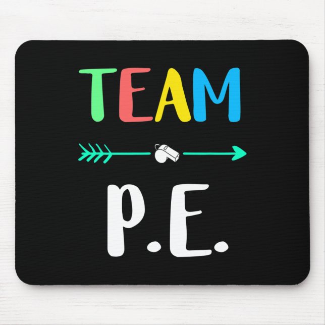 P.e. School Teacher Pe Teacher Strong Physical Tea Mouse Mat (Front)