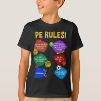 P.E. Teacher Physical Education Rules School Gym M