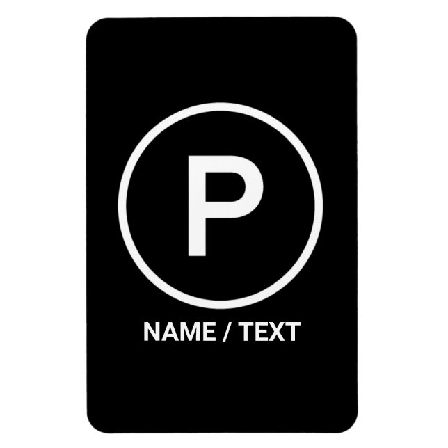 P for Paleo diet natural no grains lean meat Magnet (Vertical)