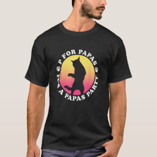 p for papas - it's a papas party dancing cat T-Shirt