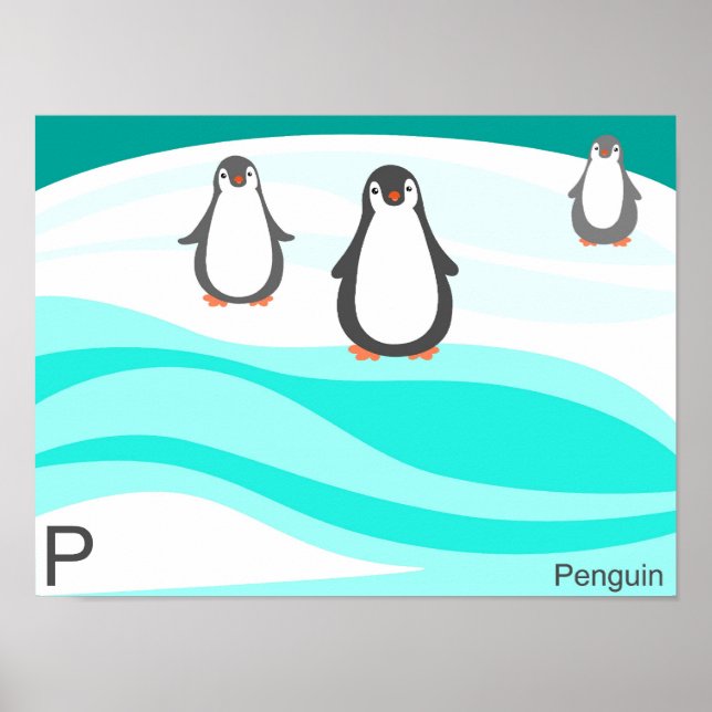 P for penguin Poster (Front)