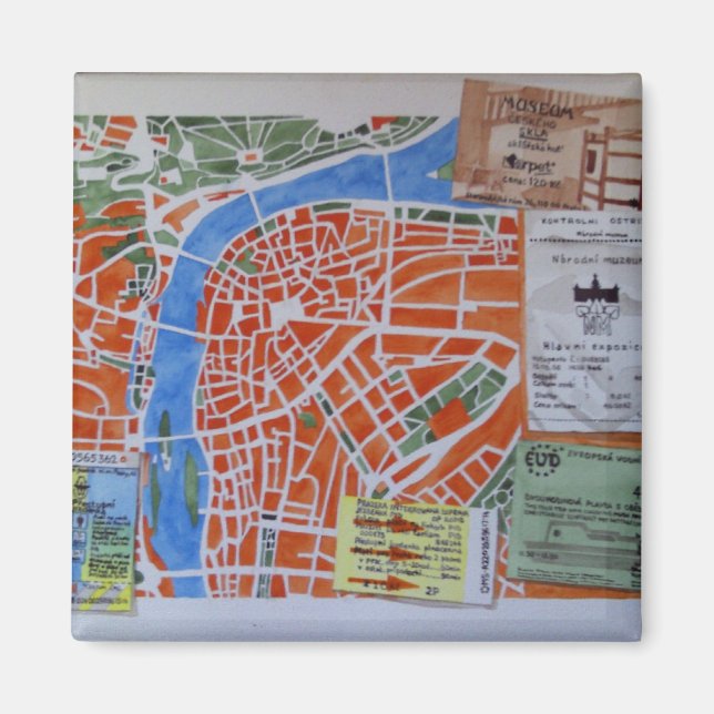 P for Prague magnet (Front)