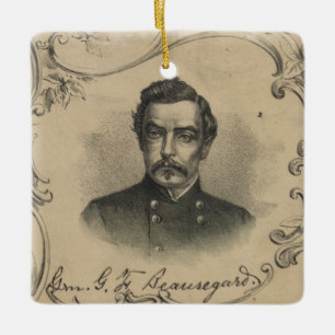 P.G.T. Beauregard Ceramic Ornament