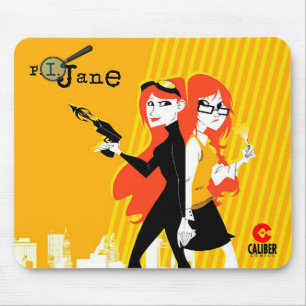 P.I. Jane day and night mouse pad