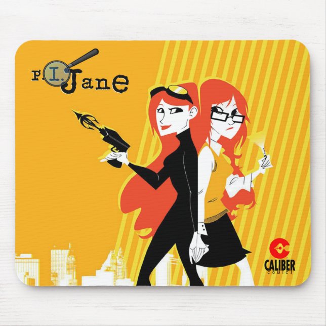 P.I. Jane day and night mouse pad (Front)