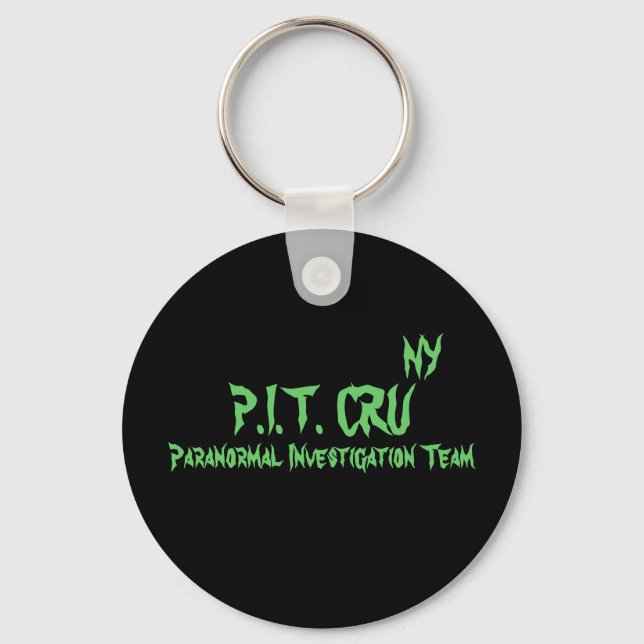 P.I.T. CRU, NY, Paranormal Investigation Team Key Ring (Front)