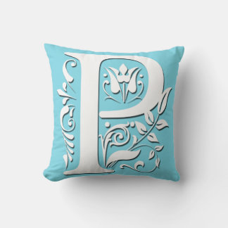 P Initial letter Monogram - Cushion