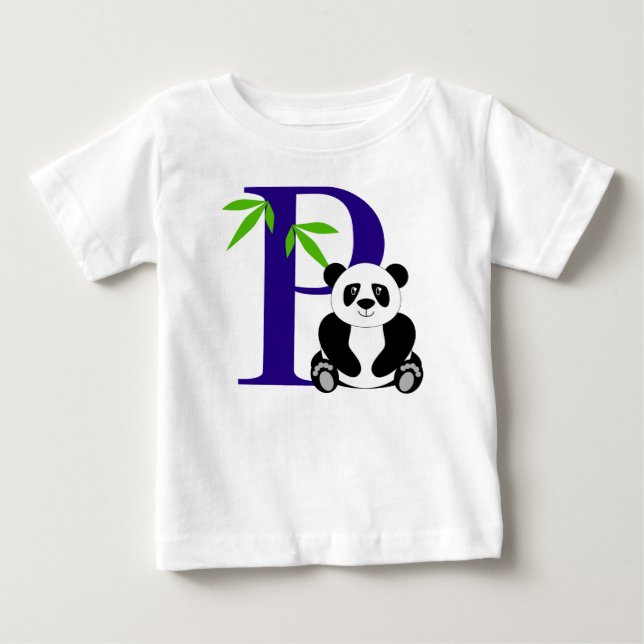 P is for Panda Baby T-Shirt (Front)