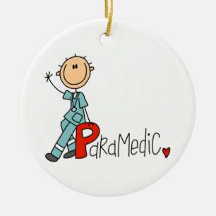 P is for Paramedic Ceramic Tree Decoration
