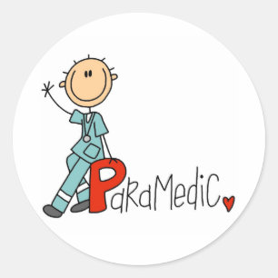 P is for Paramedic Classic Round Sticker