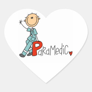 P is for Paramedic Heart Sticker