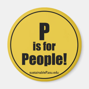 P is for People! (magnet) Magnet