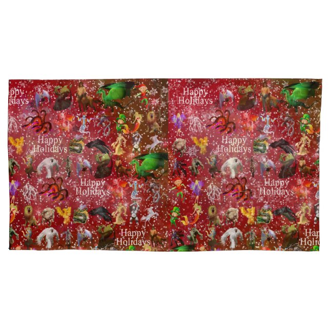 P is for Phoenix Christmas Pillow Case(Cran) Pillowcase (Front)